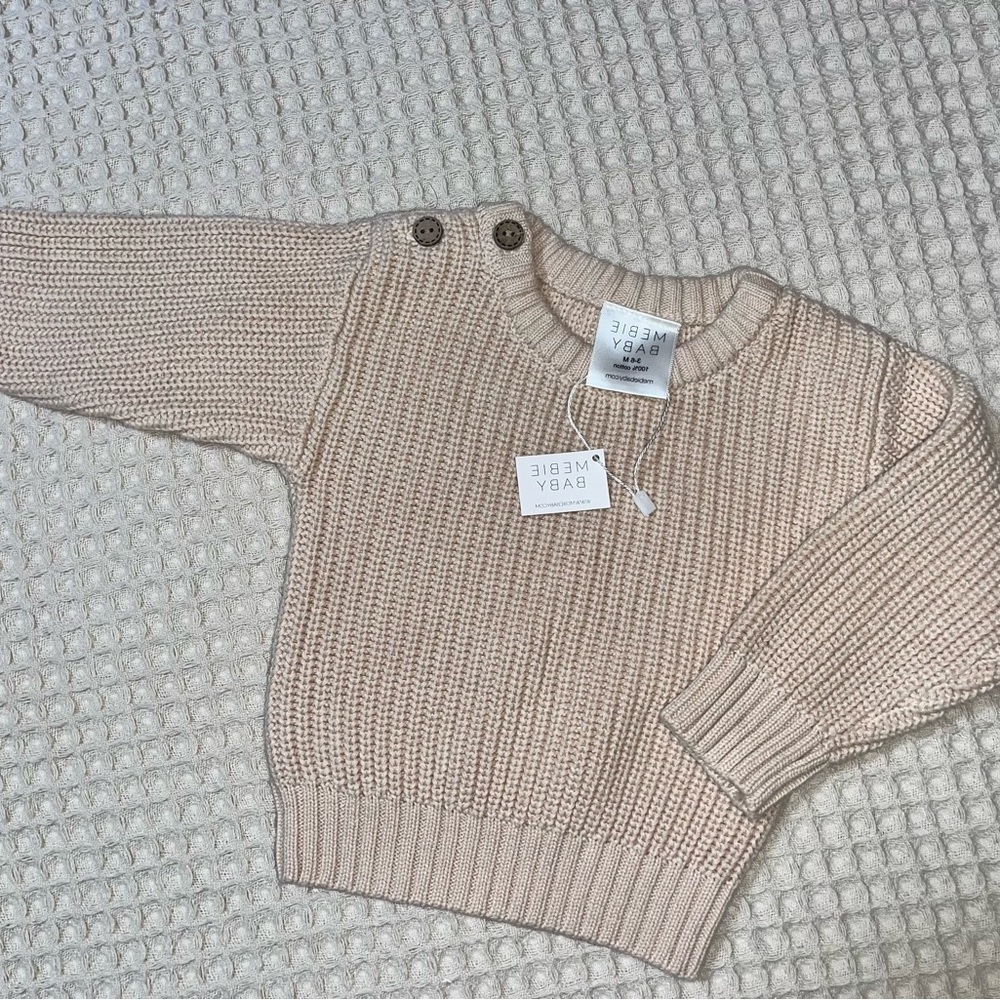 Cream Knit Sweater for baby